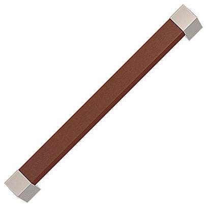 Recess Leather Door Pulls Square Long (Stitch In) - 225mm