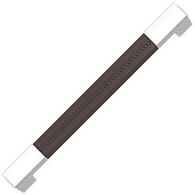 Recess Leather Door Pulls Square Short (Stitch Out) - 325mm