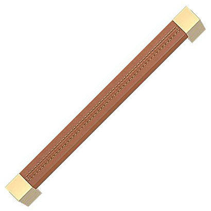 Recess Leather Door Pulls Square Long (Stitch Out) - 425mm