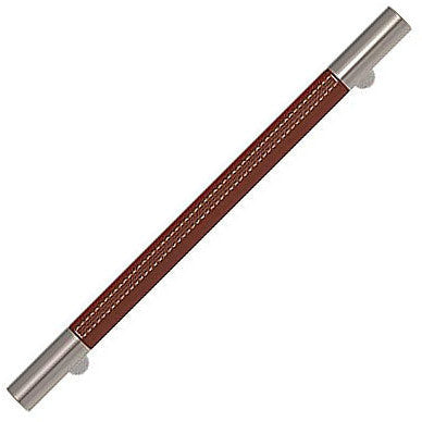 Recess Leather Door Pulls Barrel (Stitch Out) - 300mm