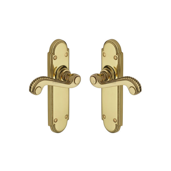 Adam Door Handle on Plate by M Marcus - Heritage Brass