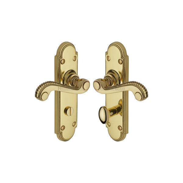 Adam Door Handle on Plate by M Marcus - Heritage Brass