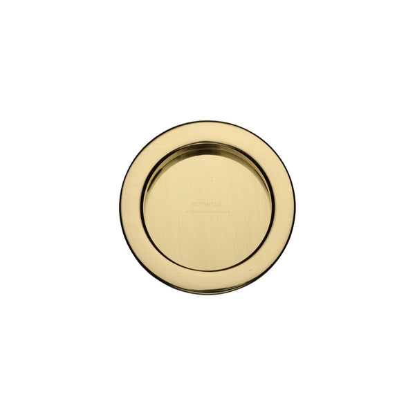 Round Flush Pull by M Marcus - Heritage Brass