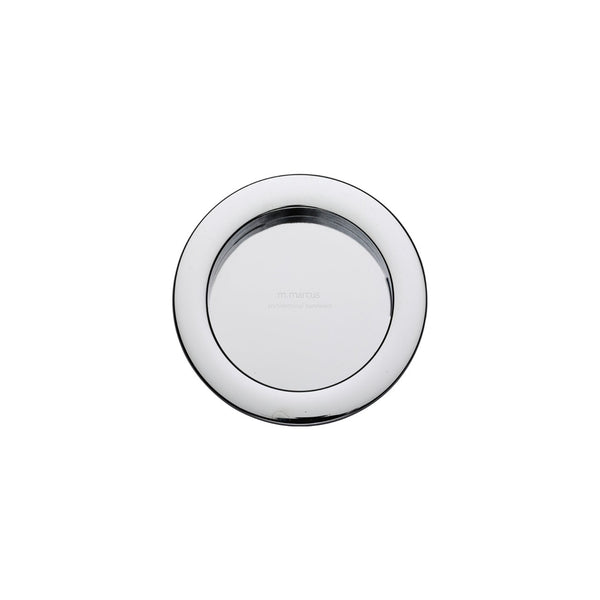 Round Flush Pull by M Marcus - Heritage Brass