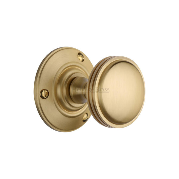 Richmond Door Knob on Rose by M Marcus - Heritage Brass
