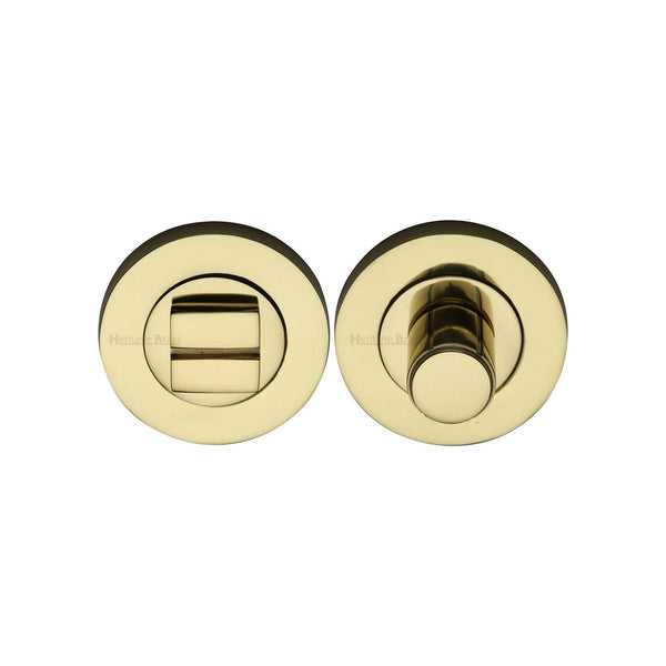 Round Bathroom Turn & Release - RS2030 by M Marcus - Heritage Brass