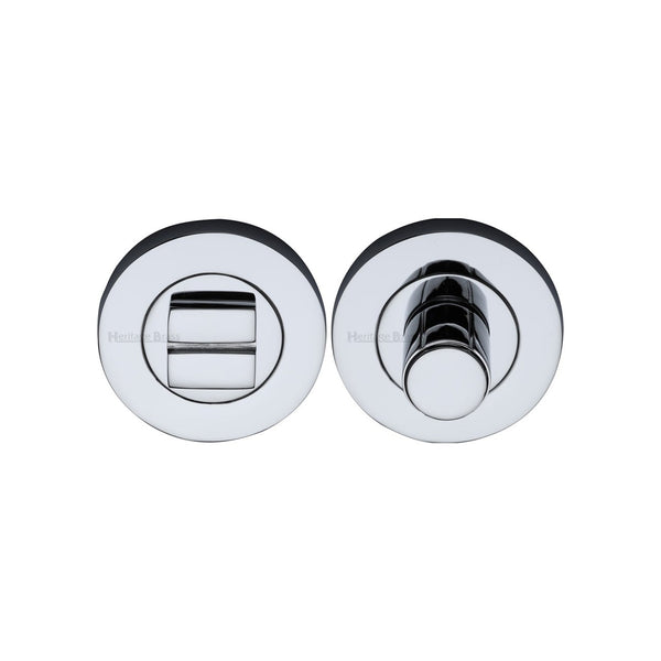 Round Bathroom Turn & Release - RS2030 by M Marcus - Heritage Brass