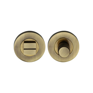 Round Knurled Bathroom Turn & Release by M Marcus - Heritage Brass