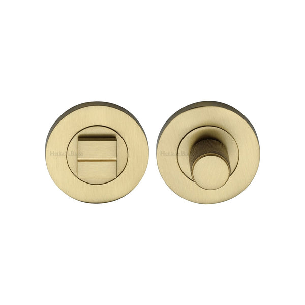 Heritage Brass Knurled Turn and Release with Peg by M Marcus - Heritage Brass