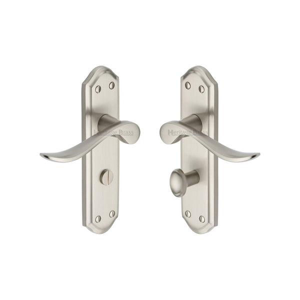 Sandown Door Handle on Plate by M Marcus - Heritage Brass