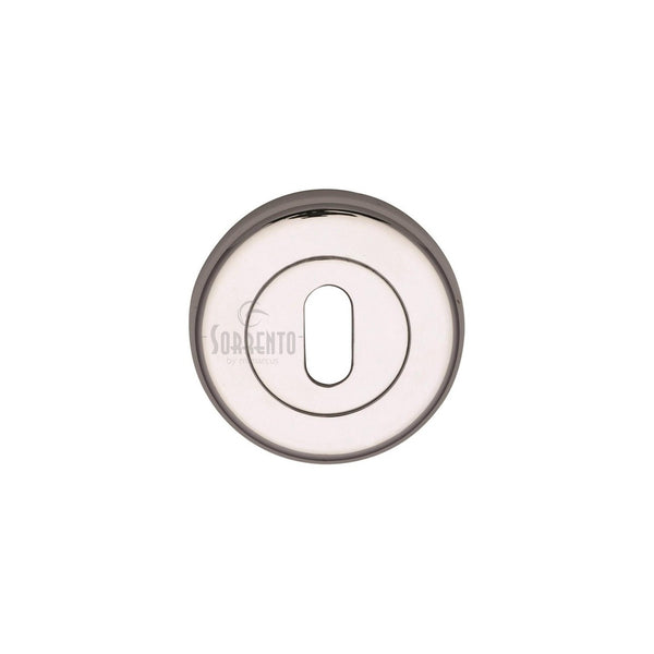 Sorrento Standard Key Escutcheon Round by M Marcus - Heritage Brass