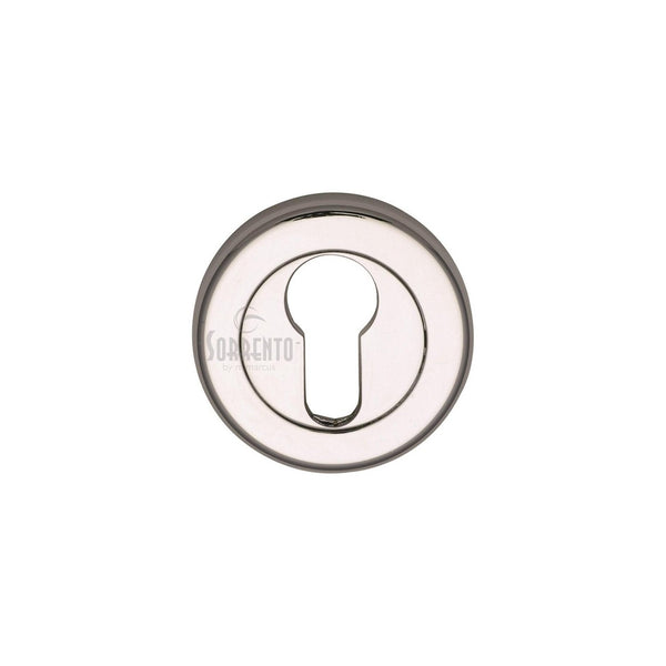 Sorrento Euro Profile Cylinder Escutcheon Round by M Marcus - Heritage Brass
