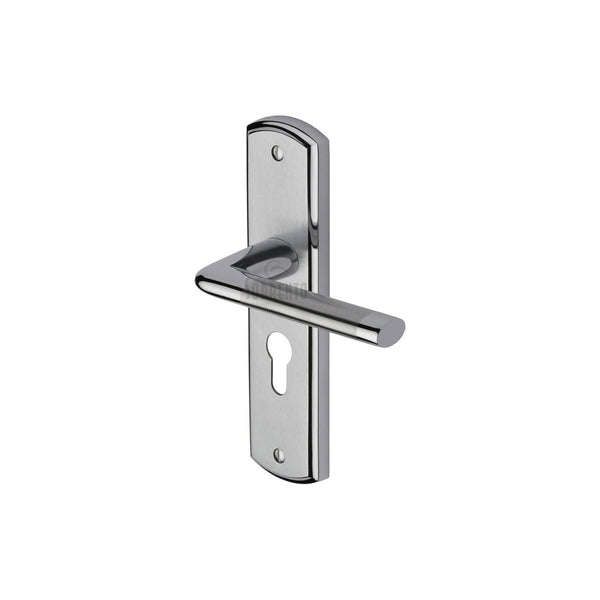 Lena Door Handle on Plate by M Marcus - Heritage Brass