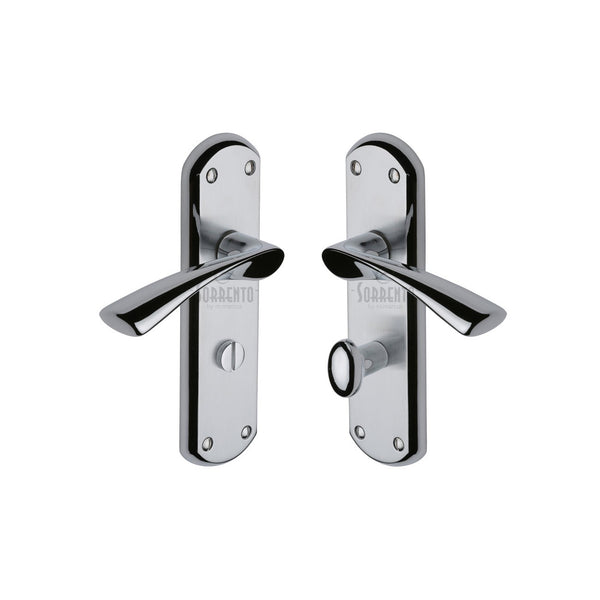 Atlanta Door Handle on Plate by M Marcus - Heritage Brass