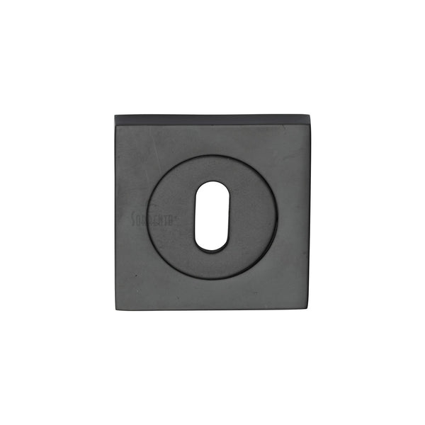 Sorrento Standard Key Escutcheon Square by M Marcus - Heritage Brass