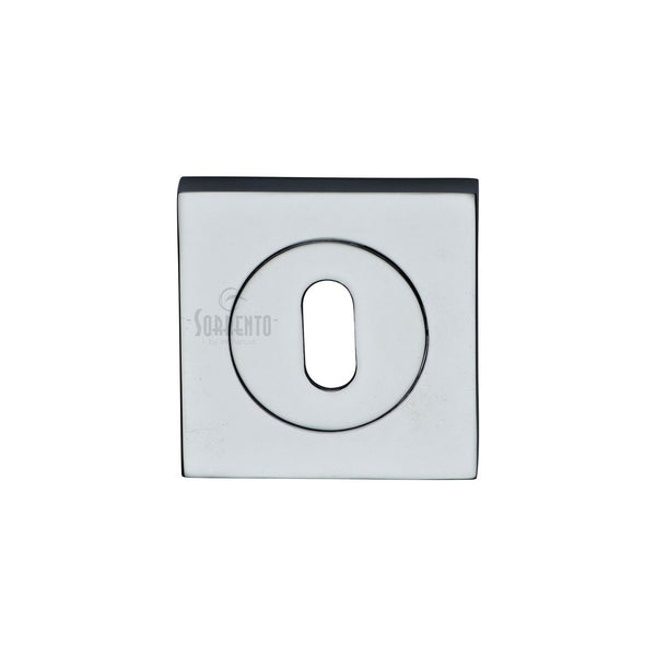Sorrento Standard Key Escutcheon Square by M Marcus - Heritage Brass