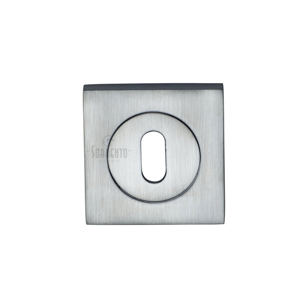 Sorrento Standard Key Escutcheon Square by M Marcus - Heritage Brass