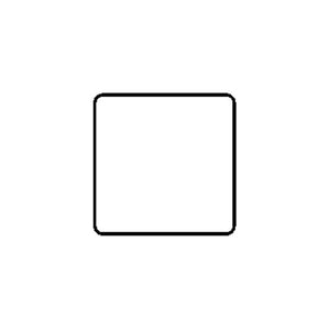 Mode Range Matt Black Single Blank Plate