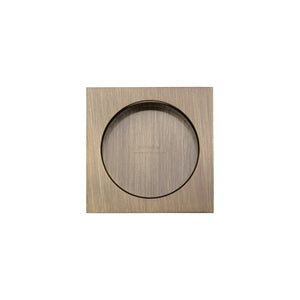 Square Flush Pull by M Marcus - Heritage Brass