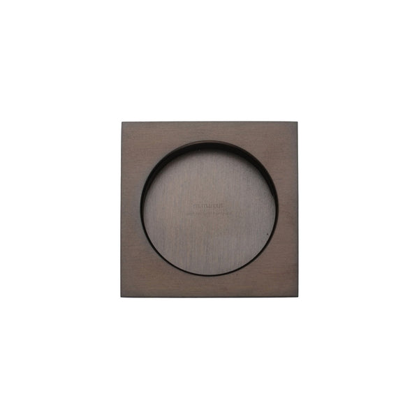 Square Flush Pull by M Marcus - Heritage Brass