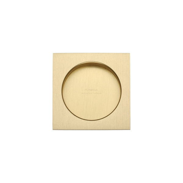 Square Flush Pull by M Marcus - Heritage Brass