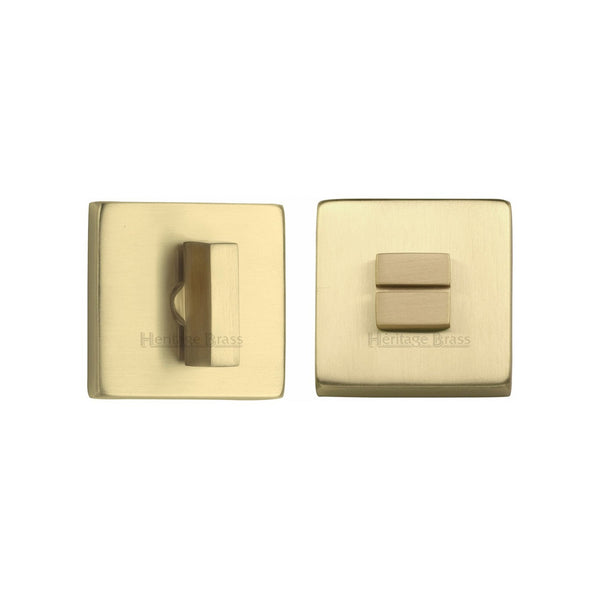Square Bathroom Turn & Release - SQ4035 by M Marcus - Heritage Brass