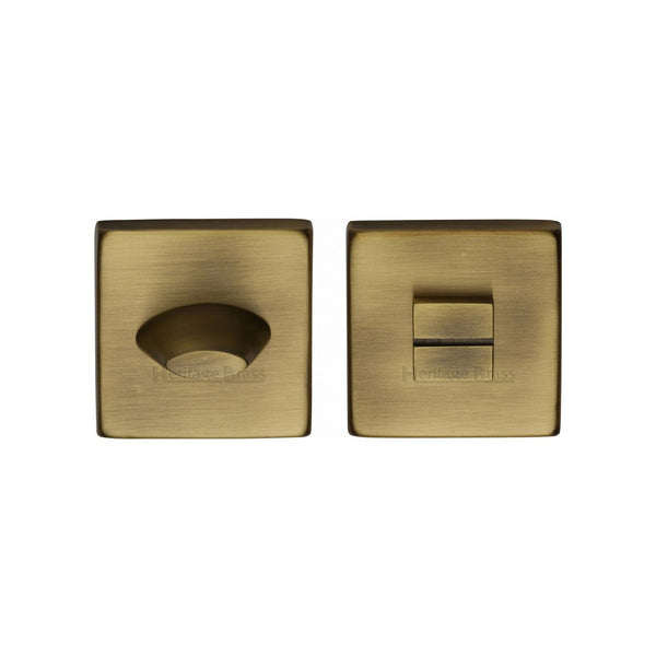 Square Bathroom Turn & Release - SQ4043 by M Marcus - Heritage Brass