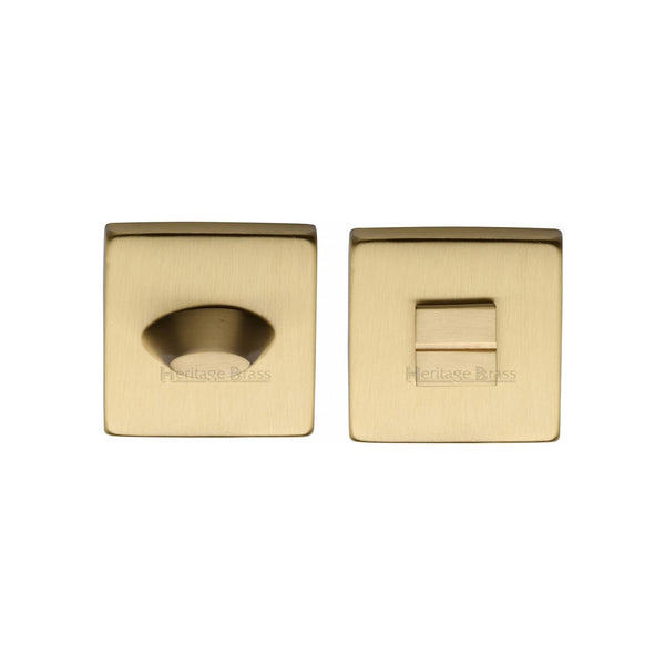 Square Bathroom Turn & Release - SQ4043 by M Marcus - Heritage Brass