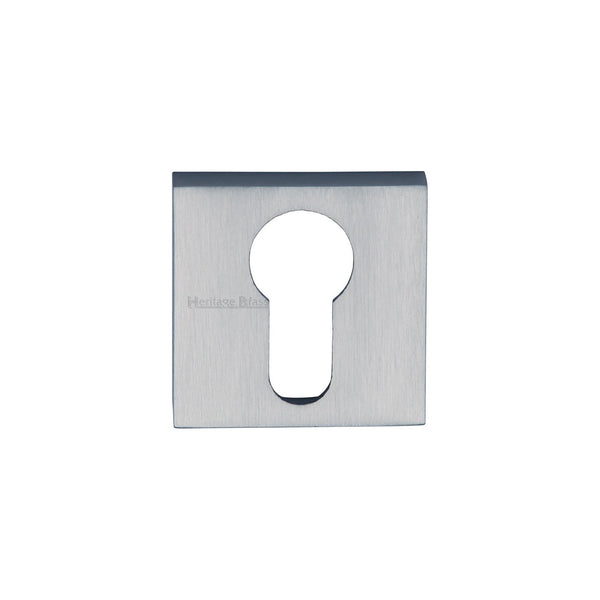 Euro Profile Cylinder Escutcheon Square - SQ5004 by M Marcus - Heritage Brass