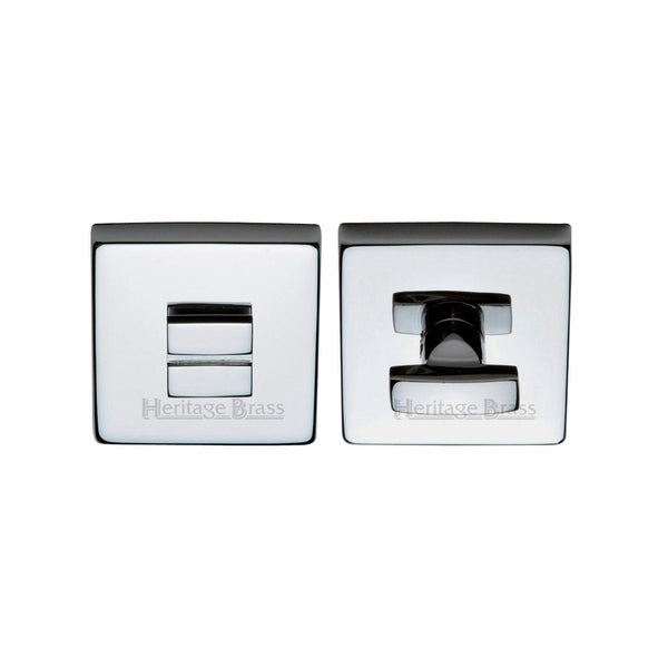 Square Bathroom Turn & Release - SQ5040 by M Marcus - Heritage Brass