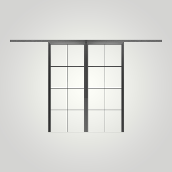 STEELUX DOORS® "ELITE-8 LITE" double sliding doors
