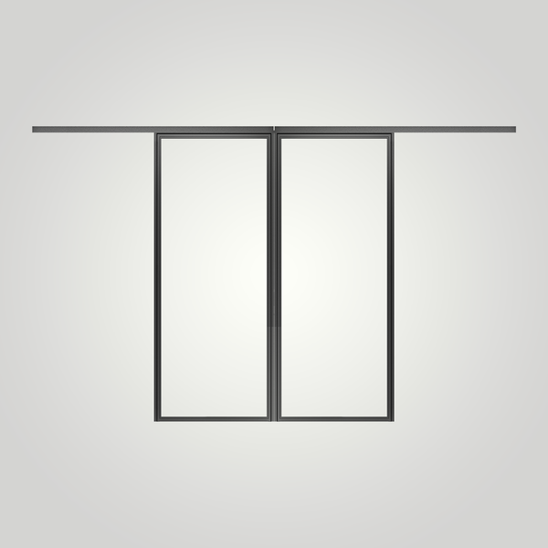 STEELUX DOORS® "GIO-1 LITE" double sliding doors