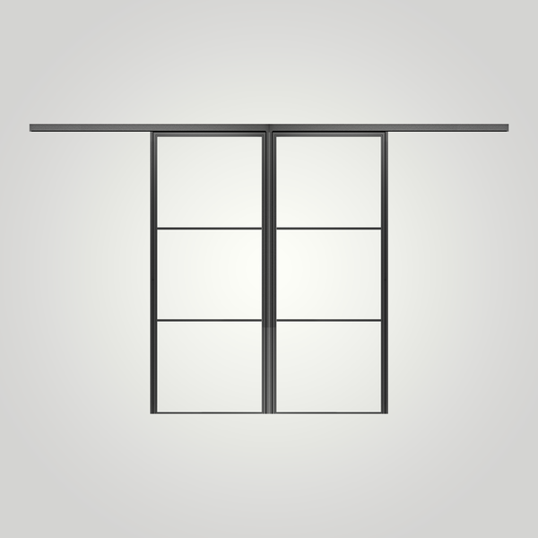 STEELUX DOORS® "GIO-3 LITE" double sliding doors