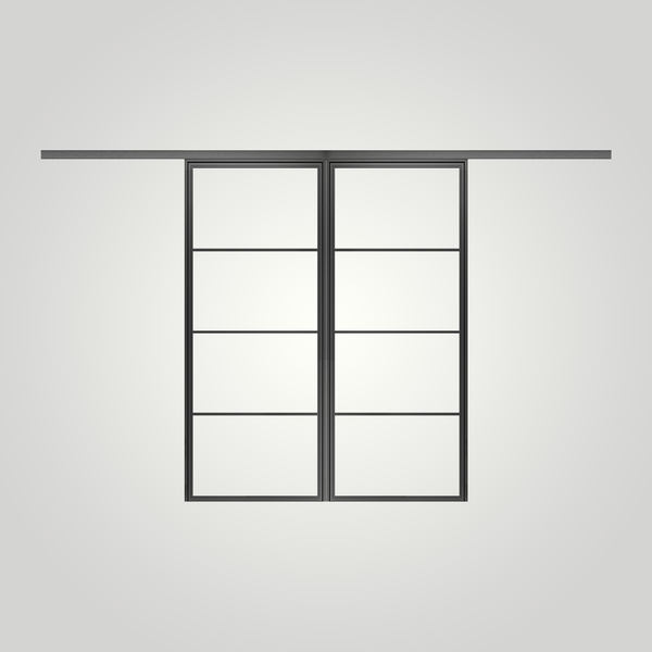 STEELUX DOORS® "GIO-4 LITE" double sliding doors
