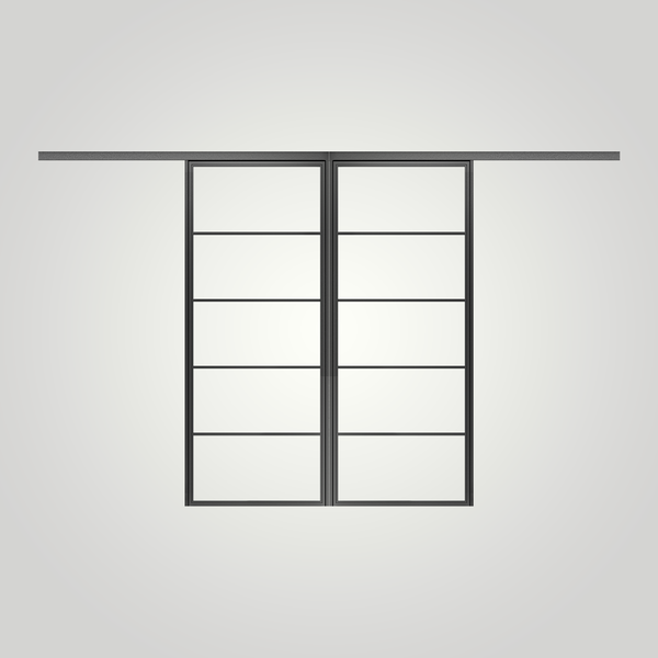 STEELUX DOORS® "GIO-5 LITE" double sliding doors