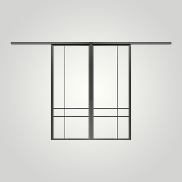 STEELUX DOORS® "LINCOLN" double sliding doors