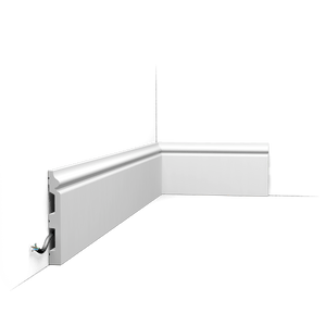Orac SX118-RAL9003 Pre-Painted White Skirting Board (RAL 9003) 139mm x 18mm x 2m – Duropolymer