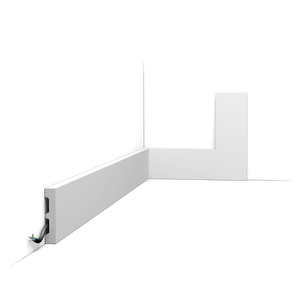 Orac SX157-RAL9003 Pre-Painted White Skirting Board (RAL 9003) 66mm x 13mm x 2m – Duropolymer