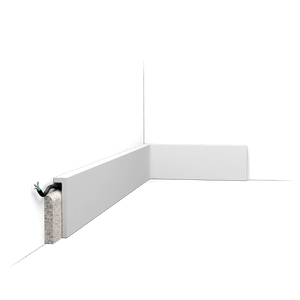Orac SX171-RAL9003 Pre-Painted White Skirting Board (RAL 9003) 100mm x 22mm x 2m – Duropolymer
