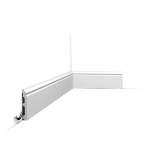 Orac SX173-RAL9003 Pre-Painted White Skirting Board (RAL 9003) 100mm x 16mm x 2m – Duropolymer