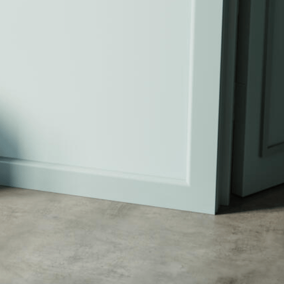 Orac SX183-RAL9003 Pre-Painted White Skirting Board (RAL 9003) 75mm x 13mm x 2m – Duropolymer