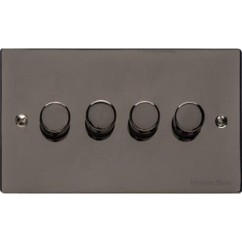 Elite Flat Plate Range-Black Nickel-4G Multi Location Secondary Dimmer