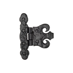 Tudor Coronet Hinge Black Iron by M Marcus - Heritage Brass