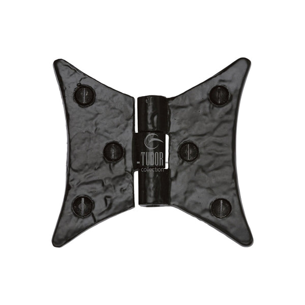 Tudor Butterfly Hinge Black Iron by M Marcus - Heritage Brass