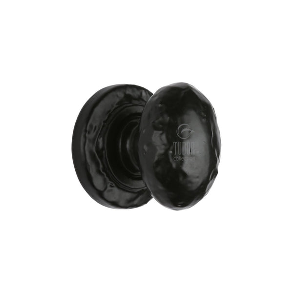 Tudor Rustic Oval Cabinet Knob by M Marcus - Heritage Brass