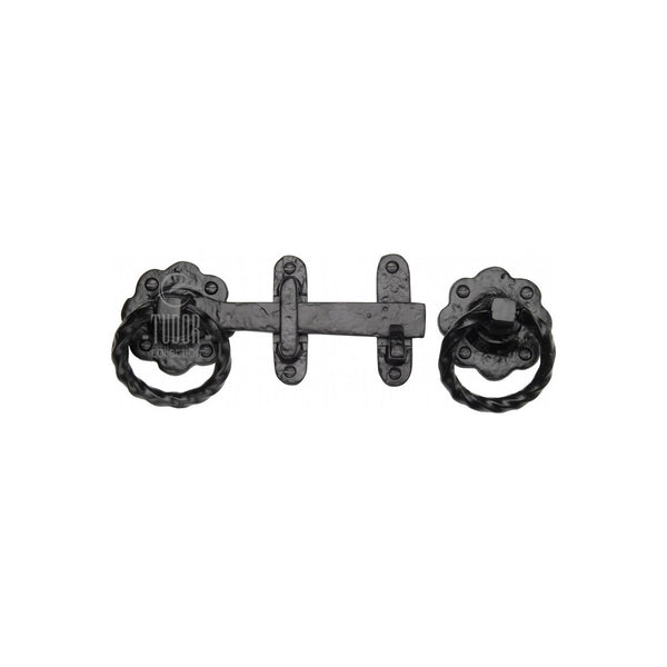 Tudor Gate Latch Black Iron