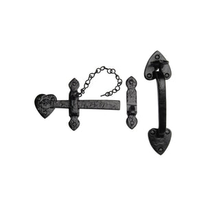 Tudor Suffolk Latch Black Iron by M Marcus - Heritage Brass