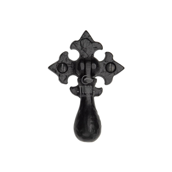 Tudor Cabinet Drop Pull - Black Antique