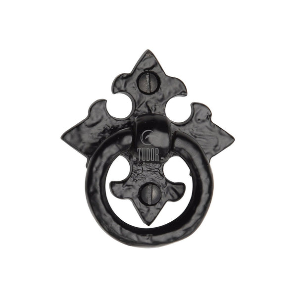 Tudor Cabinet Ring Pull - Black Antique