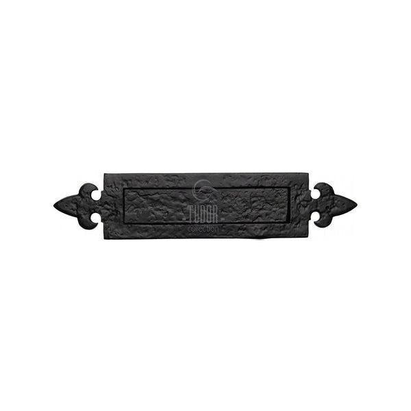 Fleur de Lys Letterplate - Black Antique